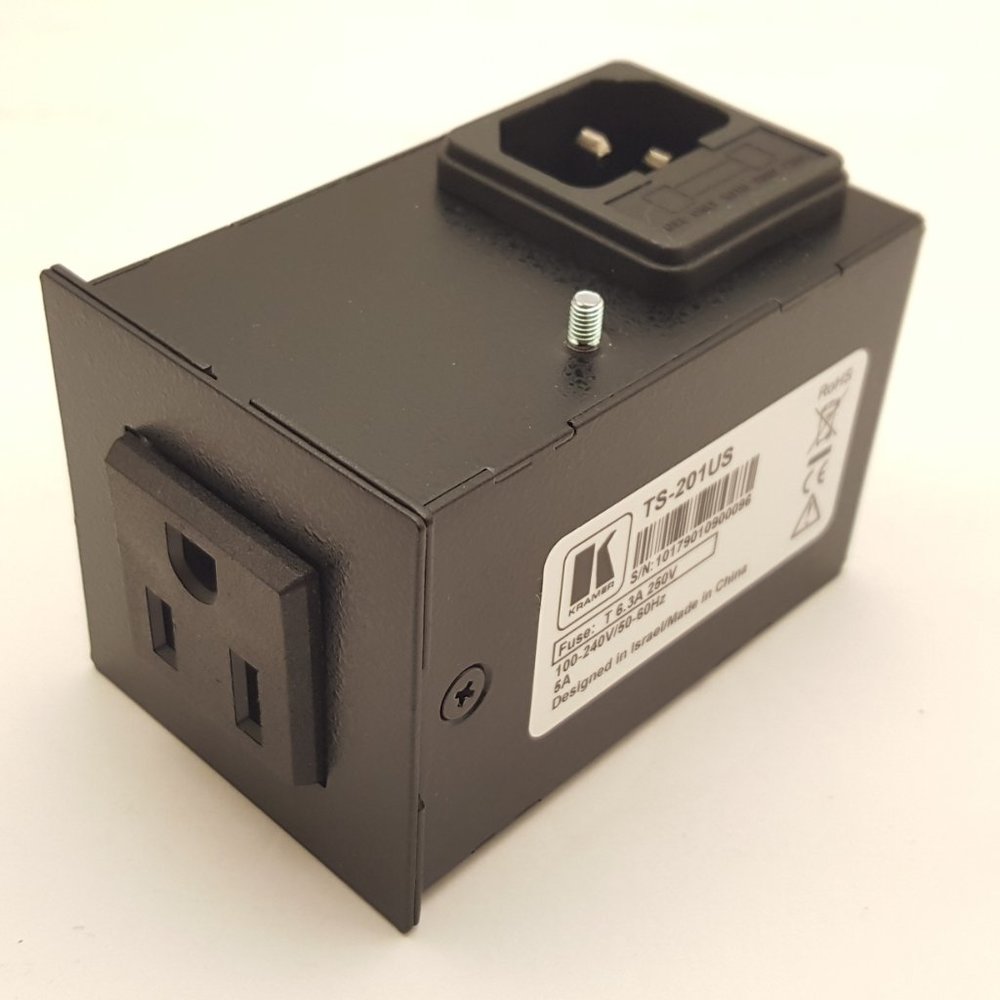 KRAMER TBUS Power Socket Module for Pop Up & Round Modules | TS-201US | P/N 80-0